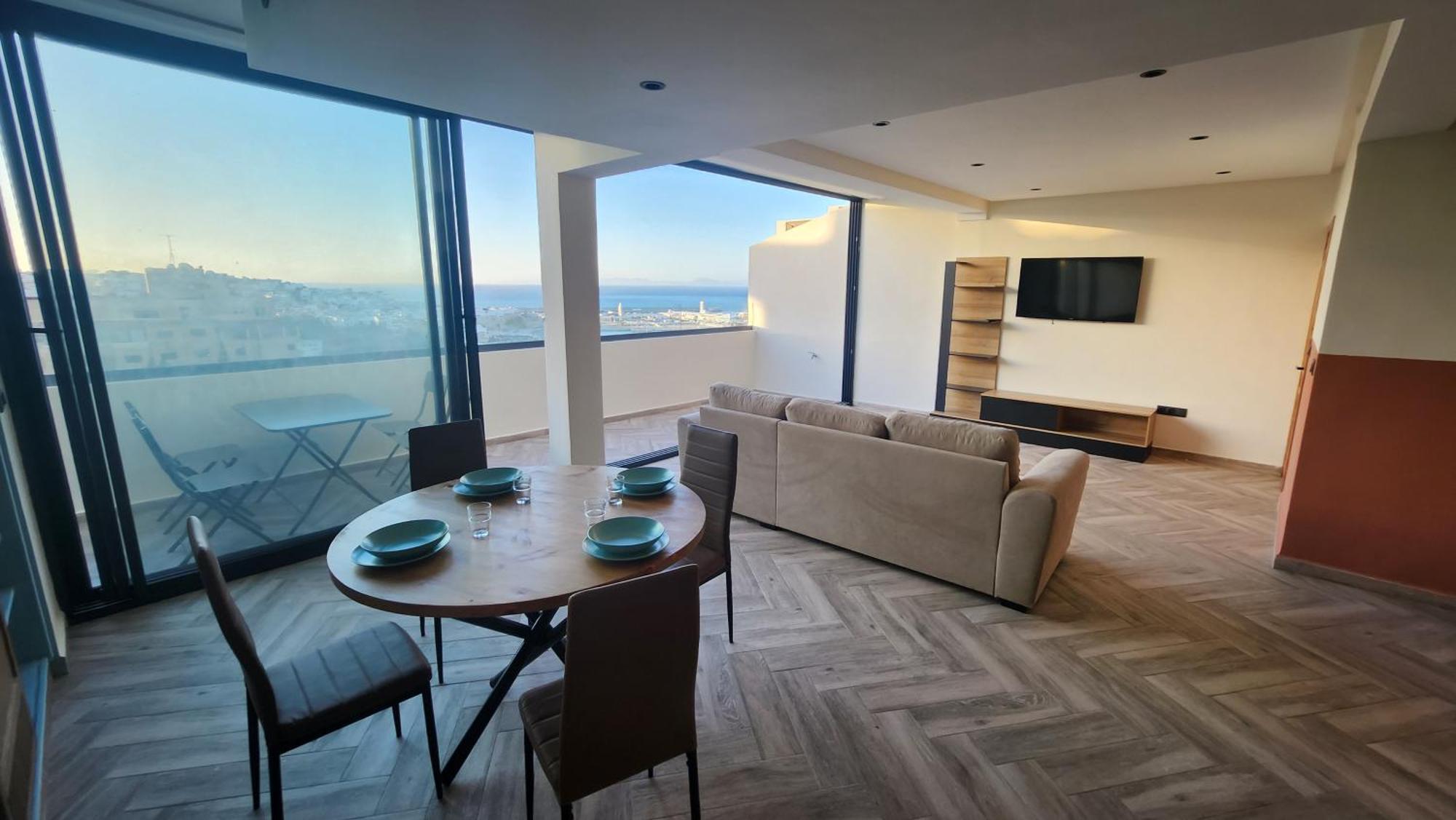 Appartement Vue Sur Mer Tánger Exterior foto